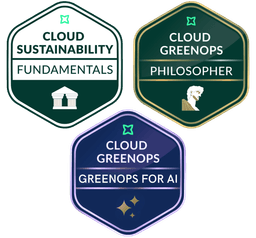 GreenOps Academy course badges